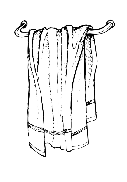 Decorative towel illustration